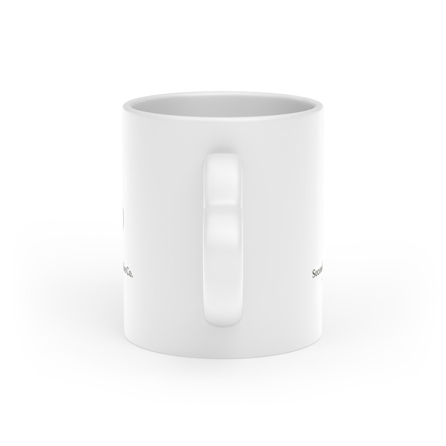Second Cup Coffee Co. Ceramic Mug — Sunny Coffee Logo, Minimalist Breakfast Gift